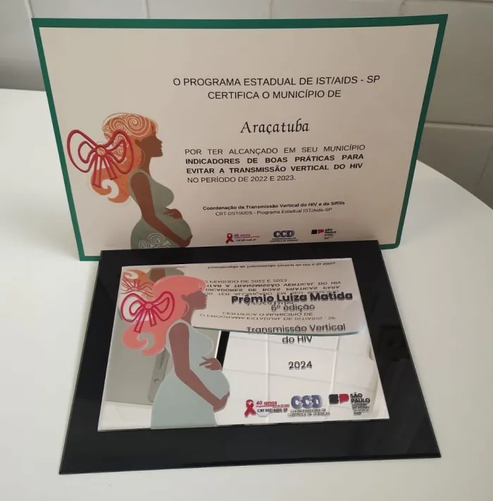 Araçatuba recebe Prêmio Luiza Matida por zerar transmissão vertical de HIV