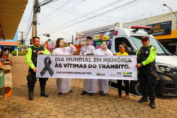 DMTU: Departamento realiza ação em memória às vítimas no trânsito