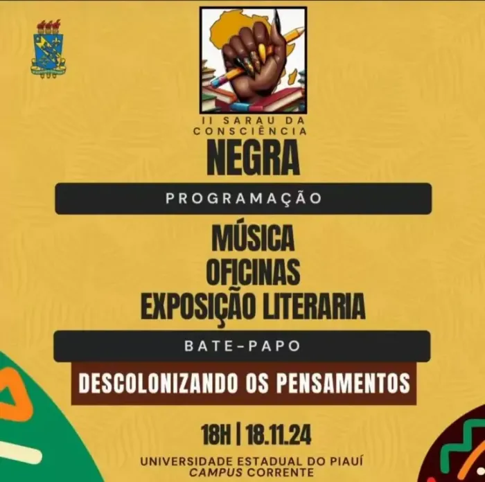 II Sarau da Consciência Negra da Uespi celebra a cultura Afro-Brasileira
