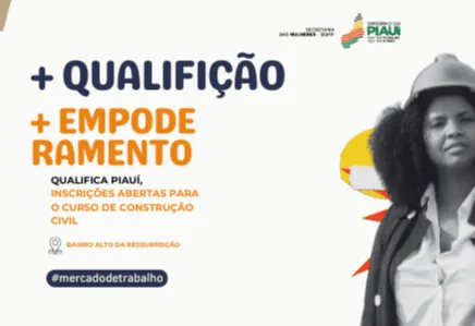 Sempi abre inscrições para curso do Programa Qualifica Piauí no Bairro Alto da Ressurreição