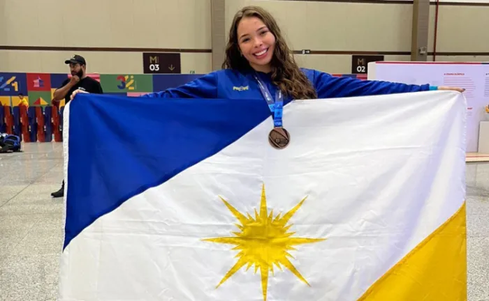 Estudante da rede estadual conquista medalha inédita para o Tocantins nos Jogos da Juventude