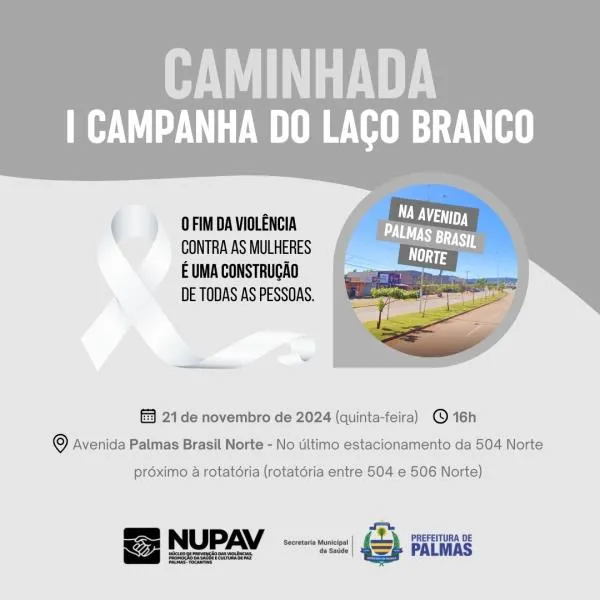 Prefeitura convoca população para caminhada pelo fim da violência contra mulher