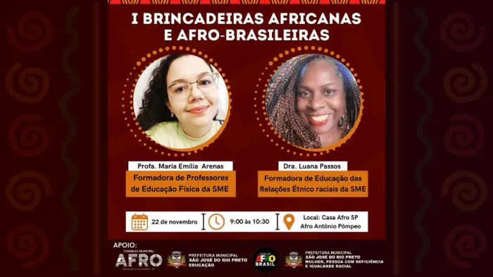 Casa Afro recebe palestra sobre brincadeiras africanas