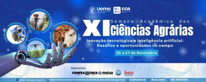 - Uema promoverá XI Semana Acadêmica das Ciências Agrárias (Foto/Arte: Divulgação)