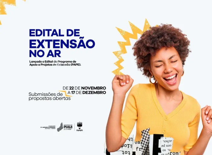Aberto o período de submissão de propostas ao Edital do Programa de Apoio a Projetos de Extensão da Fapepi