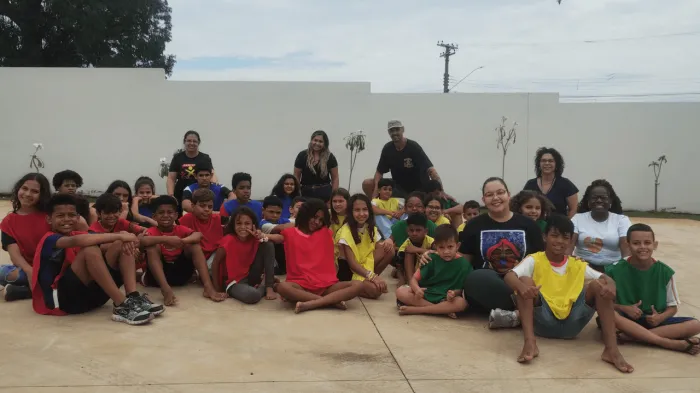 Crianças do Projeto Mundo Novo divertem-se na Casa SP Afro