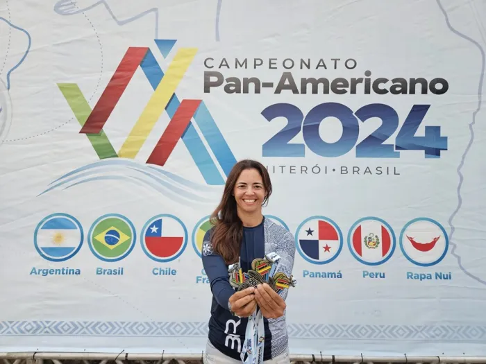 Atleta capixaba Thassia Marques se sagra tricampeã no Pan-Americano de Va’a em Niterói