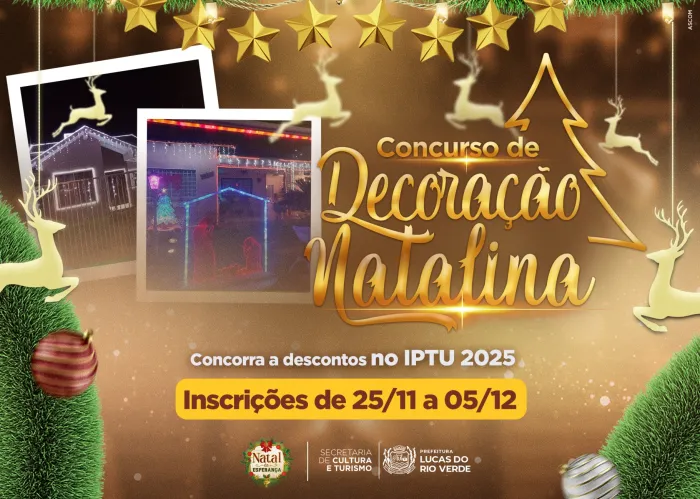Concurso de Decoração Natalina está com as inscrições abertas