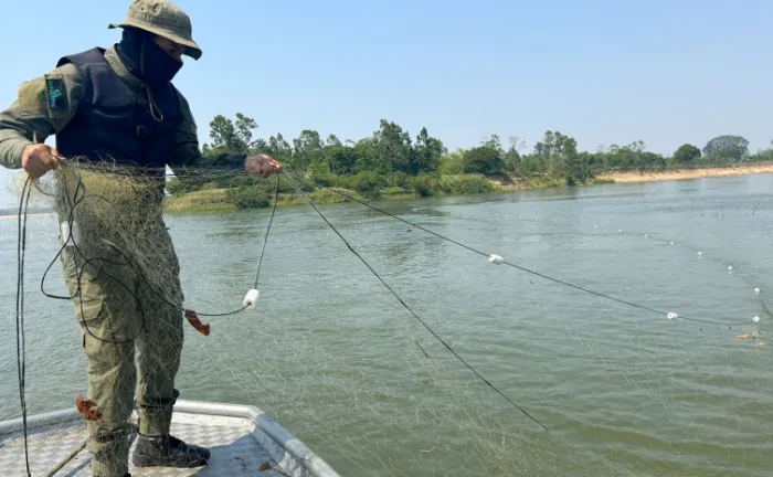 Naturatins realiza Operação Piracema e apreende 200 metros de redes de pesca