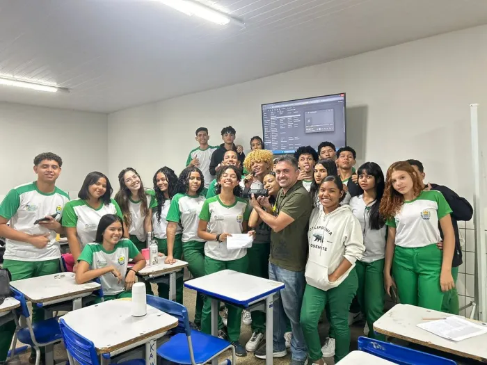 Cinema na Escola: estudantes do Premen Norte aprendem técnicas de som