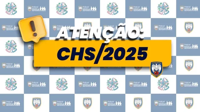 Polícia Militar anuncia data da prova para o CHS/2025