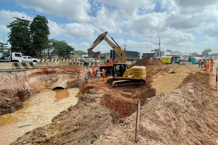 Obras de drenagem do canal Toras entram em fase final na BR-316