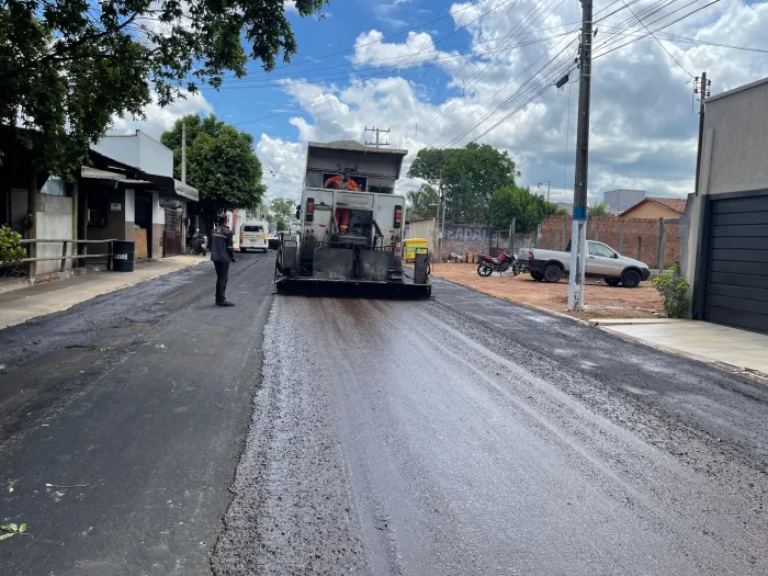 Gurupi avança com melhorias na pavimentação asfáltica na Vila Guaracy e Setor dos Funcionários