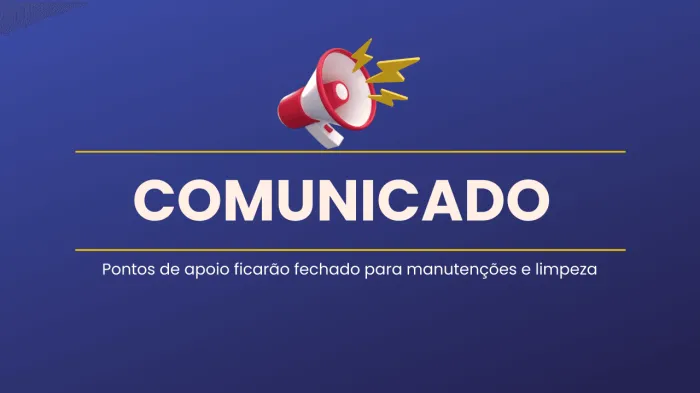 Quatro pontos de apoio ficarão fechados das 11h às 12h