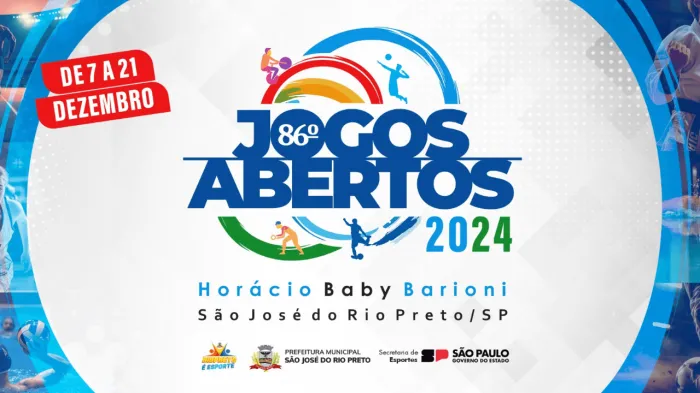 Rio Preto será sede dos 86º Jogos Abertos