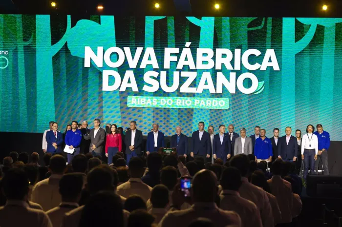 Governador Brandão acompanha inauguração da nova fábrica de celulose da Suzano em Ribas do Rio Pardo (MS)