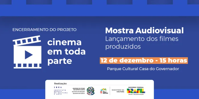 Cinema em Toda Parte finaliza formações com exibição no Parque Casa do Governador
