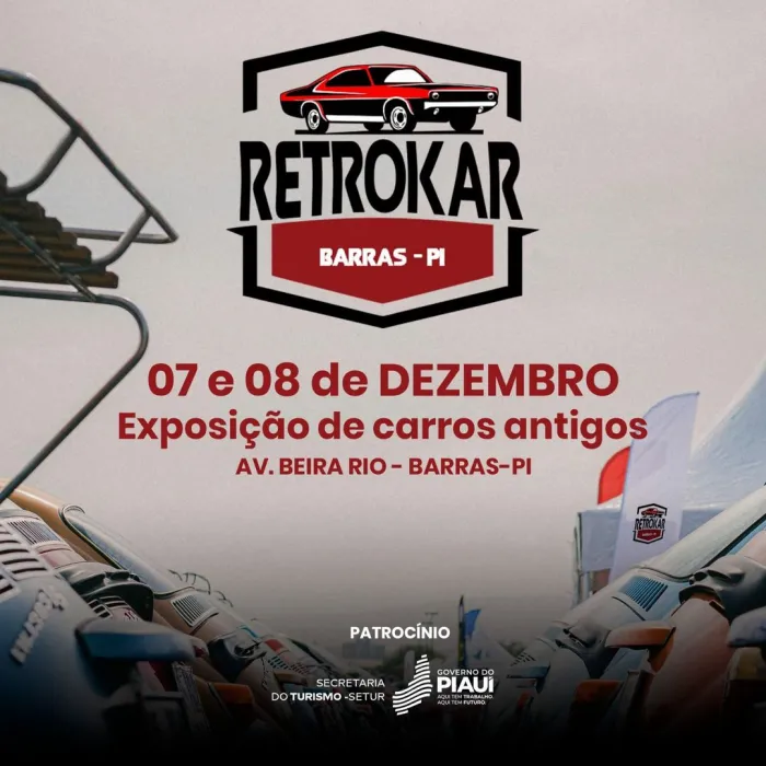 Exposição de carros antigos vai movimentar Barras neste final de semana