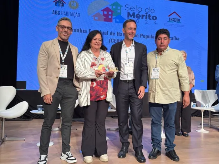 Governo da Paraíba recebe mais uma vez o prêmio Selo de Mérito em Habitação de Interesse Social