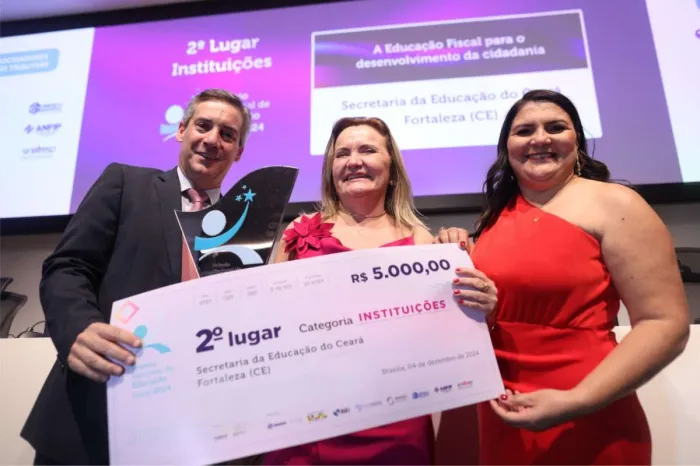 Projeto de educação fiscal desenvolvido nas EEMTIs recebe prêmio nacional