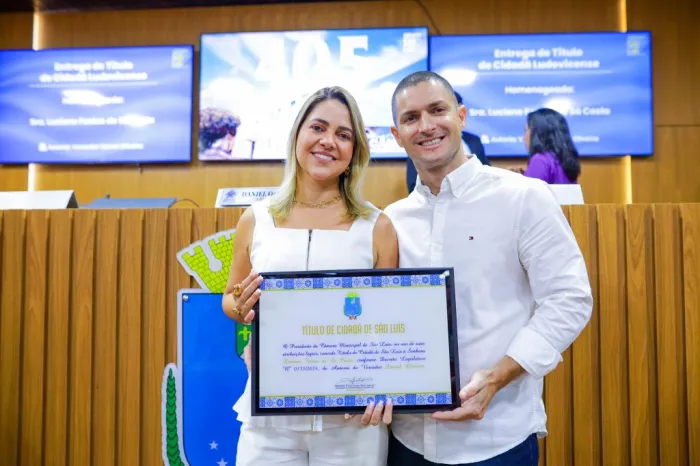 Câmara concede Título de Cidadã de São Luís a Luciene Fontes de Sá Costa
