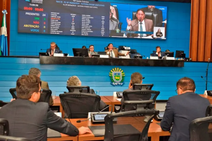 Plenário do Palácio Guaicurus, onde são aprovados e votados os projetos pautadas na Ordem do Dia