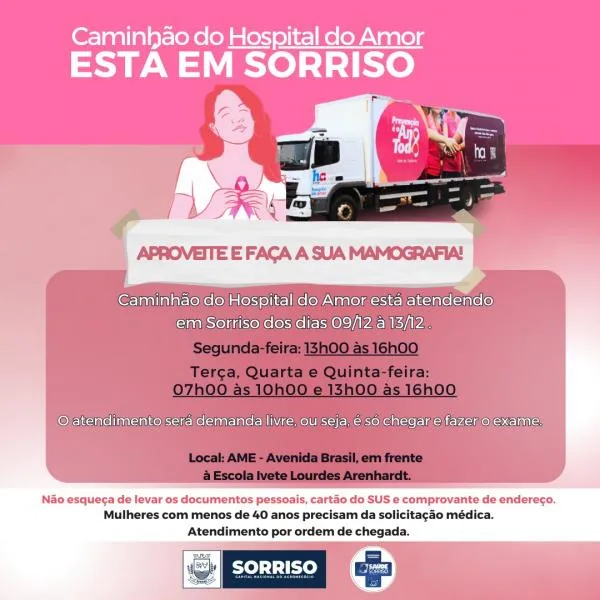 Foto: Reprodução/Prefeitura de Sorriso - MT