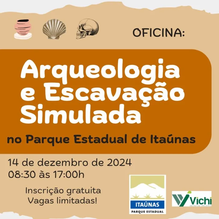 Parque Estadual de Itaúnas realiza oficina de arqueologia e escavação simulada