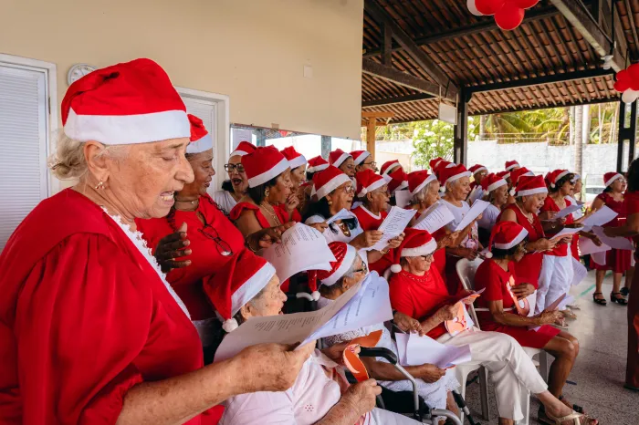 - Cantata Natalina no CER Olho d’Água (Foto: Israel Pontes)
