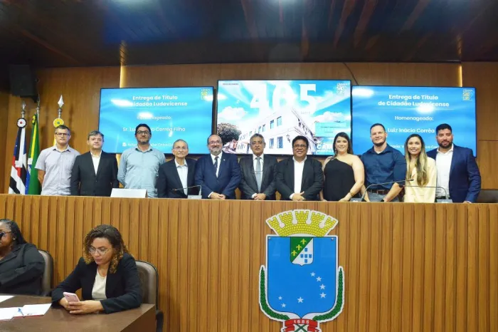 Luis Inácio Corrêa Filho recebe título de cidadão ludovicense na Câmara de São Luís