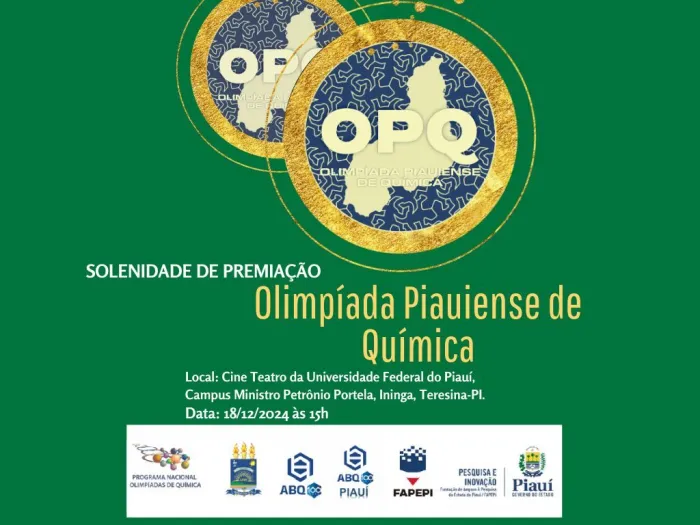 Estudantes da rede pública e privada recebem premiação da Olimpíada Piauiense de Química nesta quarta (18)
