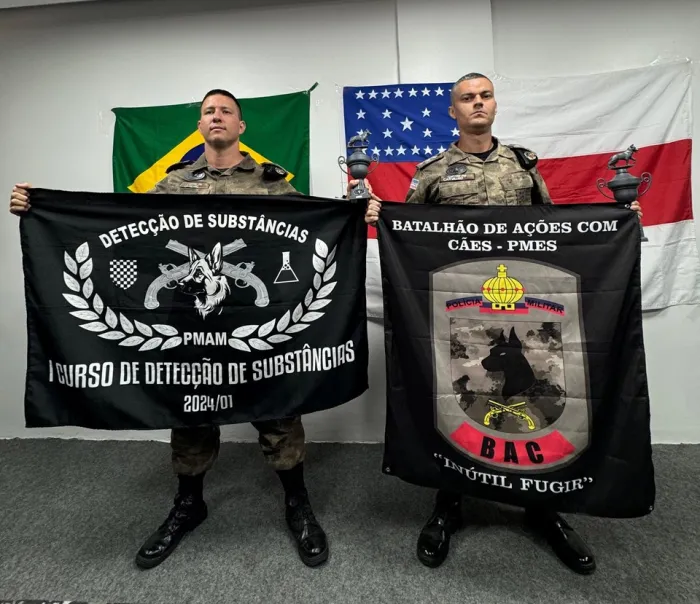 Oficiais da PMES conquistam os primeiros lugares no Curso de Detecção de Substâncias da Polícia Militar do Amazonas