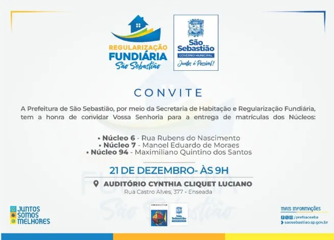 Foto: Reprodução/Prefeitura de São Sebastião - SP