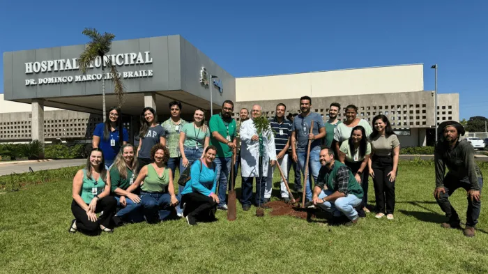 Hospital Municipal de Rio Preto realiza ação de plantio de 75 árvores