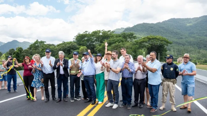 Leite participa de entrega da nova ponte sobre o Rio Caí, na BR-116