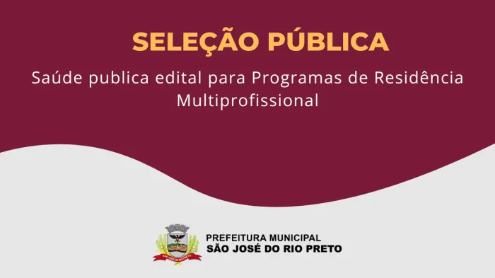 Saúde publica edital para Programas de Residência Multiprofissional