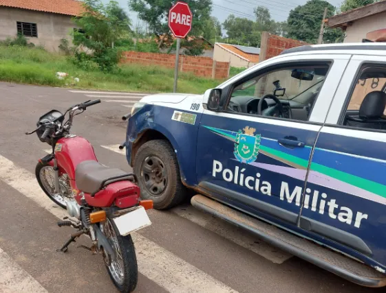 Operação Boas Festas: Polícia Militar recupera motocicleta furtada em Aparecida do Taboado