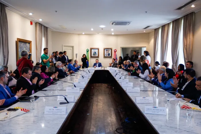 - Posse da Comissão do Plano Maranhão 2050 para ações de longo prazo no estado (Foto: Brunno Carvalho)