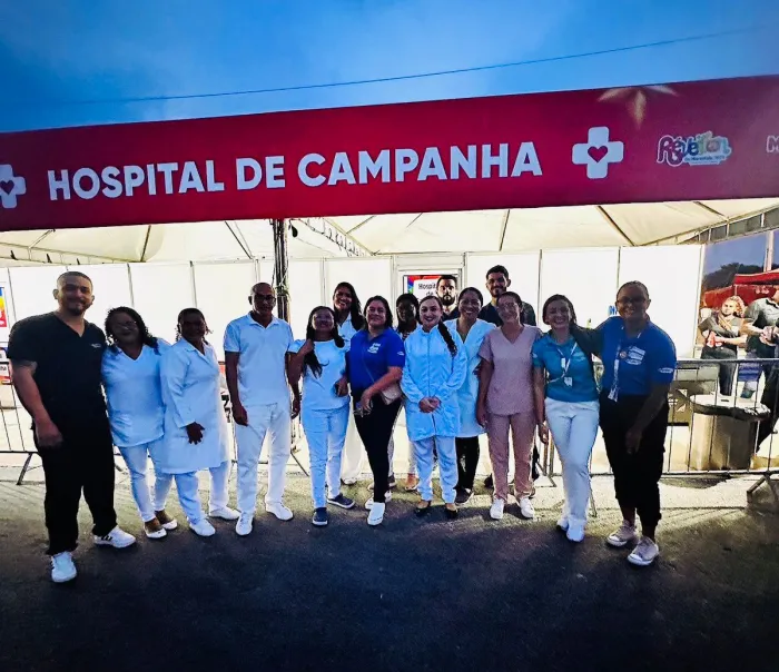 - Hospital de Campanha atende mais de 70 pacientes no Réveillon da Avenida Litorânea (Foto: Divulgação)