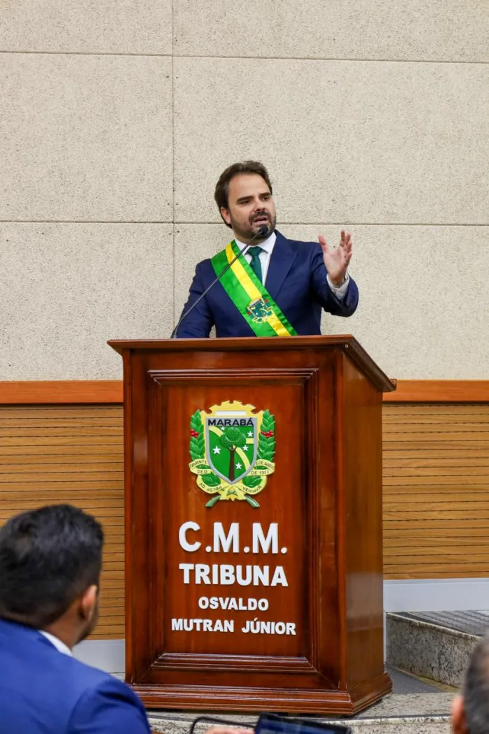 Gestão: Toni Cunha e João Tatagiba são empossados como prefeito e vice-prefeito de Marabá, em cerimônia na Câmara Municipal