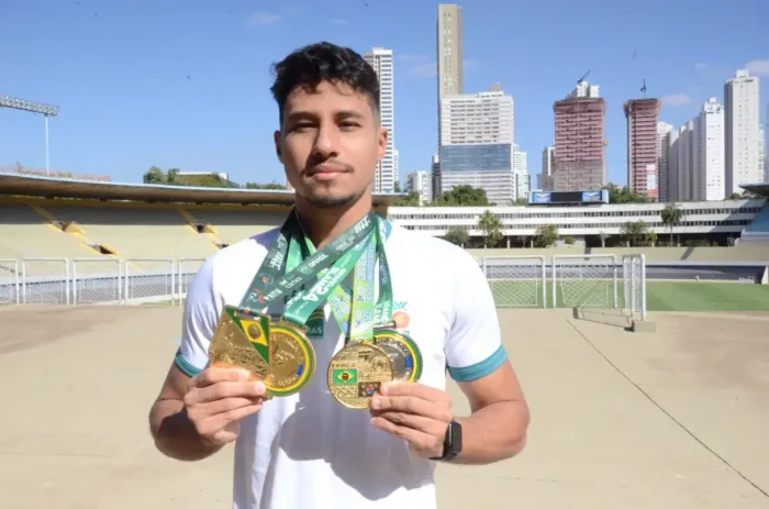 Bolsista do Pró-Atleta, Yan Cleuber conquistou o Campeonato Pan-Americano de Taekwondo Poomsae e disputou o Campeonato Mundial, em Hong Kong (Foto: Mantovani Fernandes/Seel)