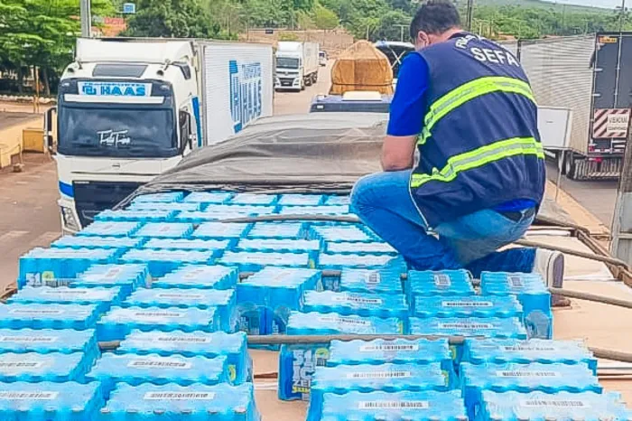 Sefa apreende mais de 97 mil garrafas de bebidas alcoólicas com nota fiscal irregular, em Dom Eliseu