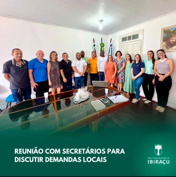REUNIÃO COM SECRETÁRIOS PARA DISCUTIR DEMANDAS DO MUNICÍPIO