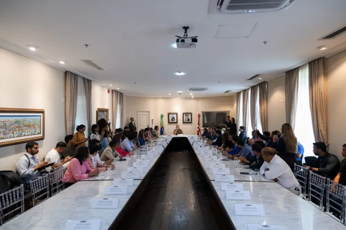 Governador Carlos Brandão recebe vereadores eleitos e reeleitos de São Luís