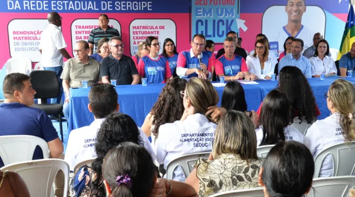 Coletiva para anunciar o Barriguinha Cheia e a matrícula / Foto: Maria Odília