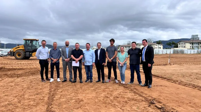 Saúde em Obras: Secretaria de Estado da Saúde e município vistoriam andamento das obras do Hospital Regional de Palhoça
