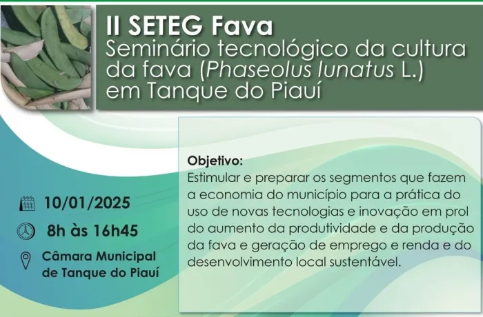 Sada participa de Seminário Tecnológico da Cultura da Fava no Piauí