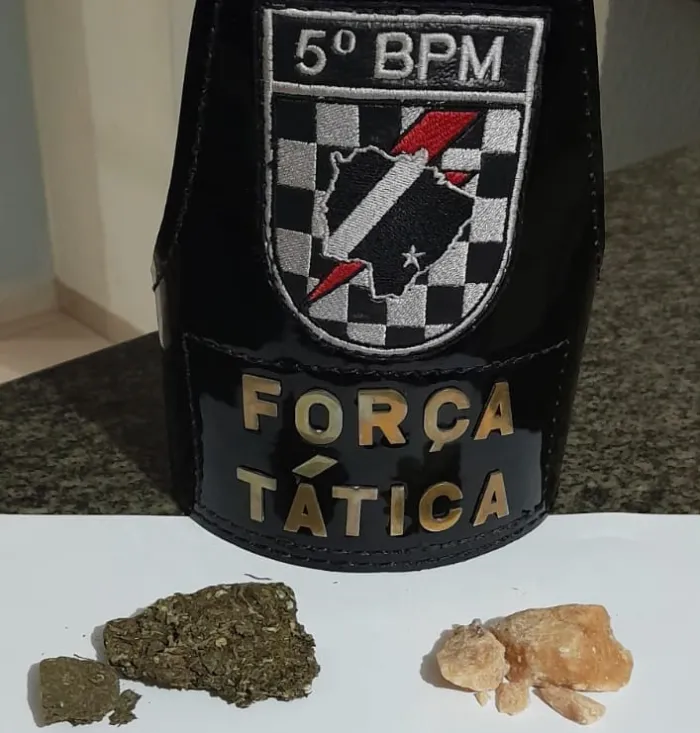 Polícia Militar prende autor por tráfico de drogas em Coxim