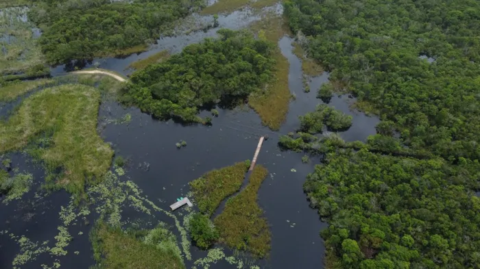 Trilhas do Parque Estadual Paulo César Vinha permanecem fechadas devido ao aumento do nível da Lagoa de Caraís