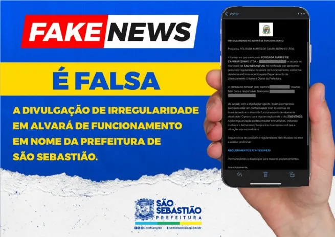 Foto: Reprodução/Prefeitura de São Sebastião - SP